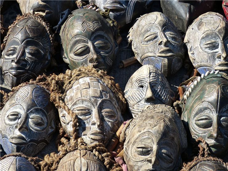 South Africa Wooden Masks
